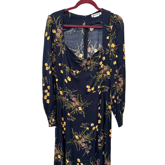 REFORMATION Wallflower Long Sleeve Midi Dress (12) - Picture 4 of 9